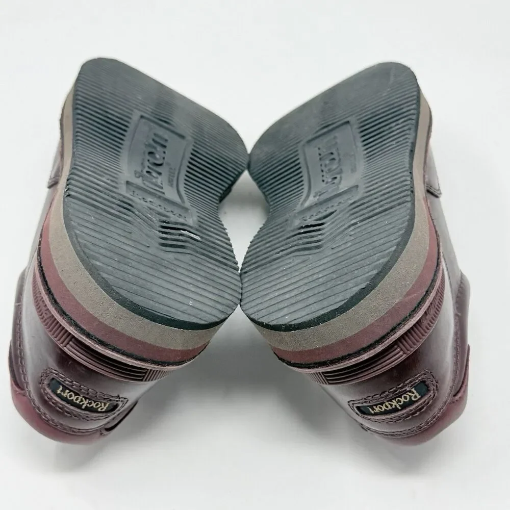 Rockport ProWalker 9000 Limited Edition Shoes Mens 8.5 M Burgundy Leather Casual